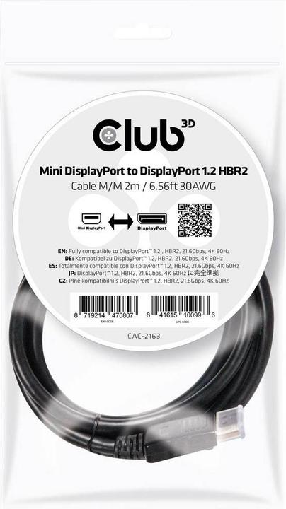 Produktbild Club 3D Mini DisplayPort — DisplayPort (2 m, DisplayPort)