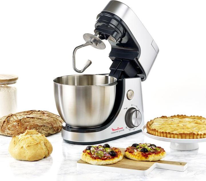 Produktbild Moulinex Masterchef Gourmet Stand Mixer 4,6l silver (1100 W)