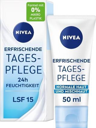 Produktbild NIVEA Feuchtigkeitscreme, SPF 15, normale und gemischte Haut, 50 ml (50 ml, Tagescreme, SPF 15)
