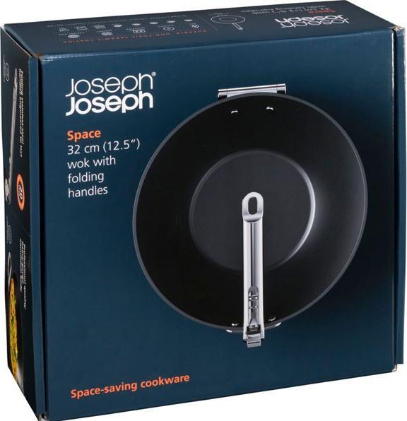 Actual product image Joseph Joseph Space wok folding handle D32cm (32 cm, Wok, Aluminium)