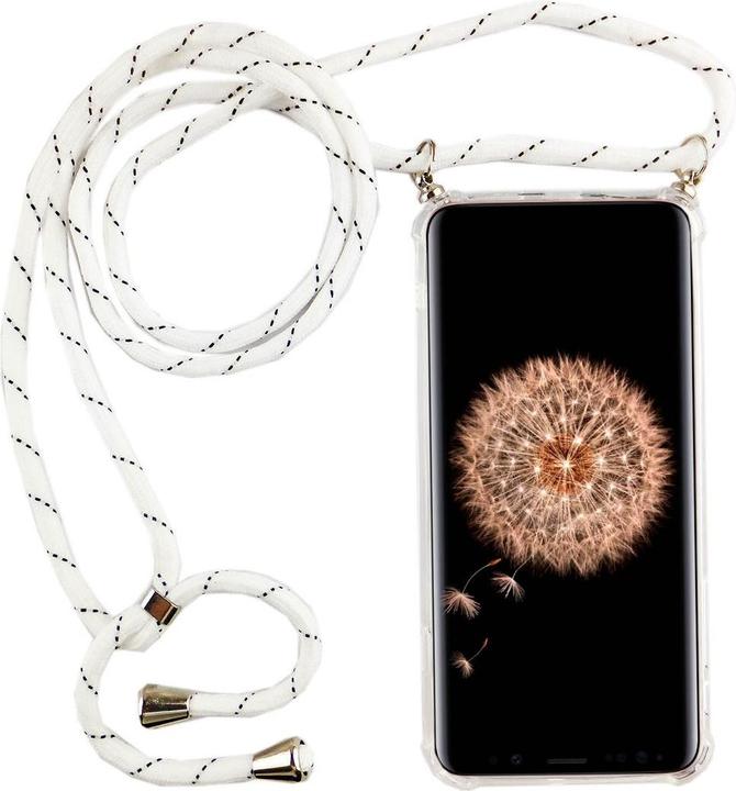 Produktbild König Design Handykette für Samsung Galaxy S9 Plus mit Band Case zum umhängen Kordel Weiss Neu