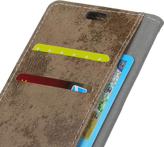 Actual product image MU Style Vintage Leather Bookcover Series (Xiaomi Redmi 6)