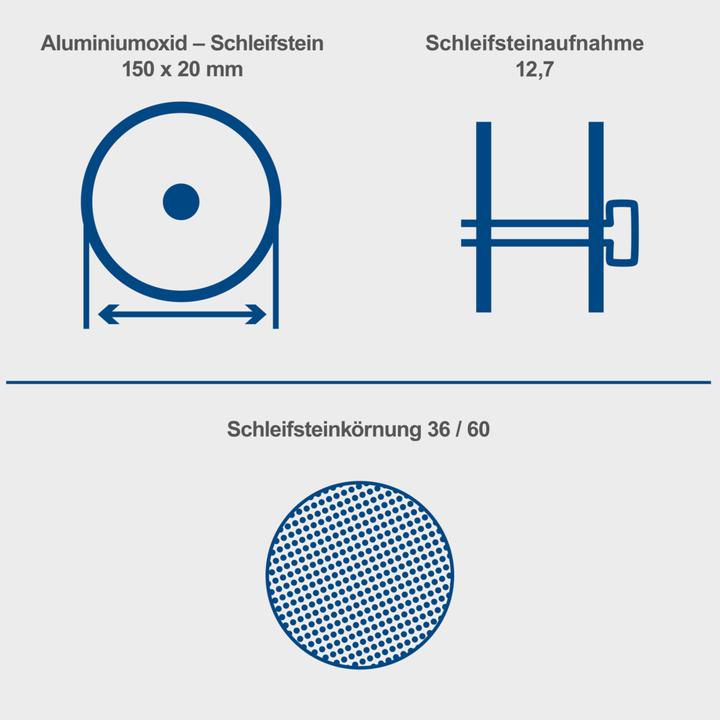 Actual product image Scheppach SM150L (Bench grinder, 400 W)
