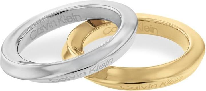 Immagine prodotto Calvin Klein Elegante set di anelli in acciaio Sculptural 35000330 - Circuito: 56 mm (56)