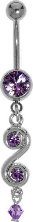 Produktbild Bijouteria Bauchpiercing (Acrylglas, Chirurgenstahl 316L, Kristall, Messing rhodiniert)
