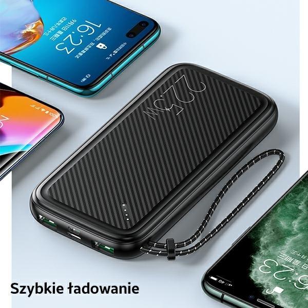 Actual product image Usams PB56 10000 mAh Power Bank Black (US-CD151) (10000 mAh, 22.50 W, 37 Wh)