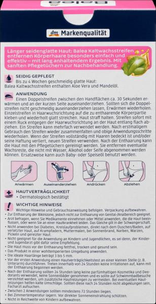 Produktbild dm Balea Kaltwachsstreifen Bikinizone