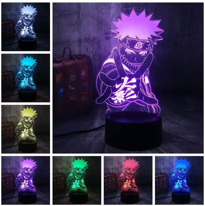Immagine prodotto Esmée 3D Anime LED Acryl Lampe Nachtlicht USB Deko Lampe mit Touch Schalter - Shinobi