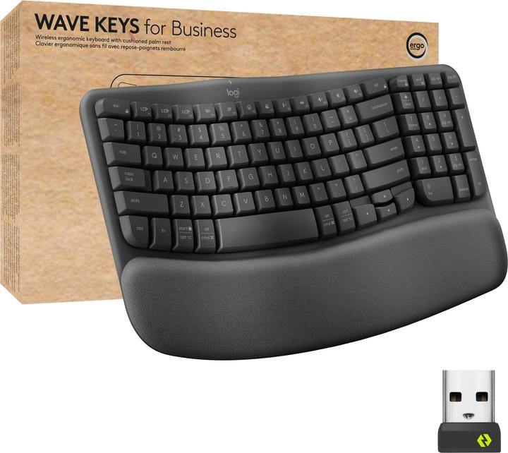 Logitech Wave Keys for Business (Eng. Int., Wireless)