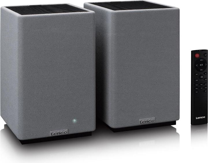 Produktbild Lenco Aktiv Lautsprecher, 2x40W, Black, BT, opt.In, USB, AUX (Netzbetrieb)