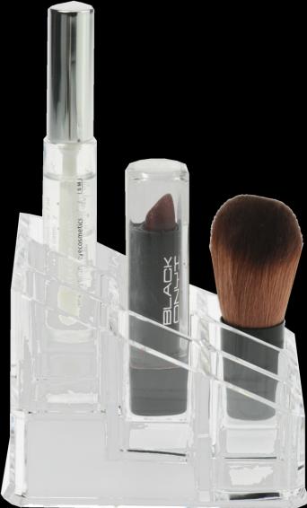 Actual product image Lipstick stand, acrylic, empty, 9 x 9 cm