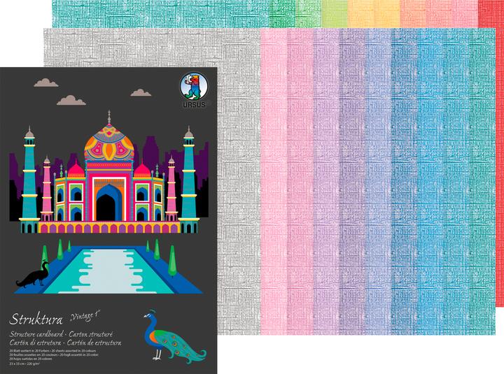 Produktbild Ursus Papier-Set "Struktura Vintage" (220 g/m², 20 x)