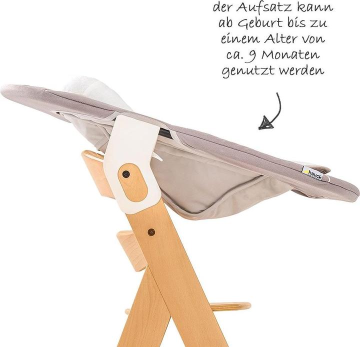 Actual product image Hauck Highchairs Alpha Plus Nature Newborn Set - 4-piece highchair (Highchair)