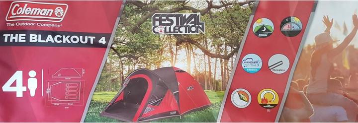 Actual product image Coleman Blackout 4 (Dome tent, 6.60 kg, 4 persons)