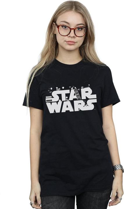 Immagine prodotto Star Wars Minimalist Logo Maglietta Ampia Donna (XXL)