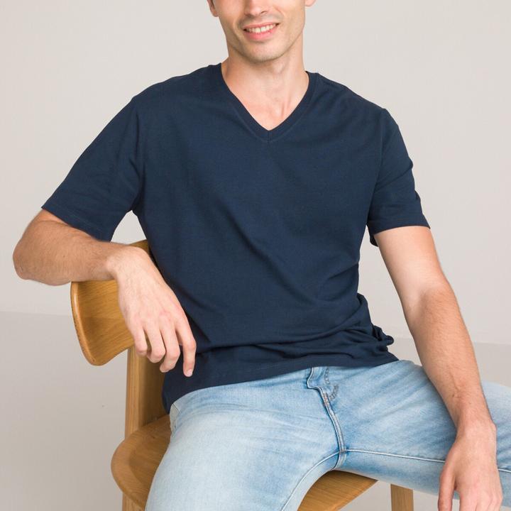 Immagine prodotto La Redoute Collections T-Shirt mit V-Ausschnitt (M)