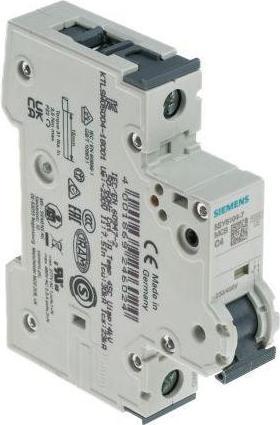 Actual product image Siemens Circuit breaker 5SY6 4A type C 6kA