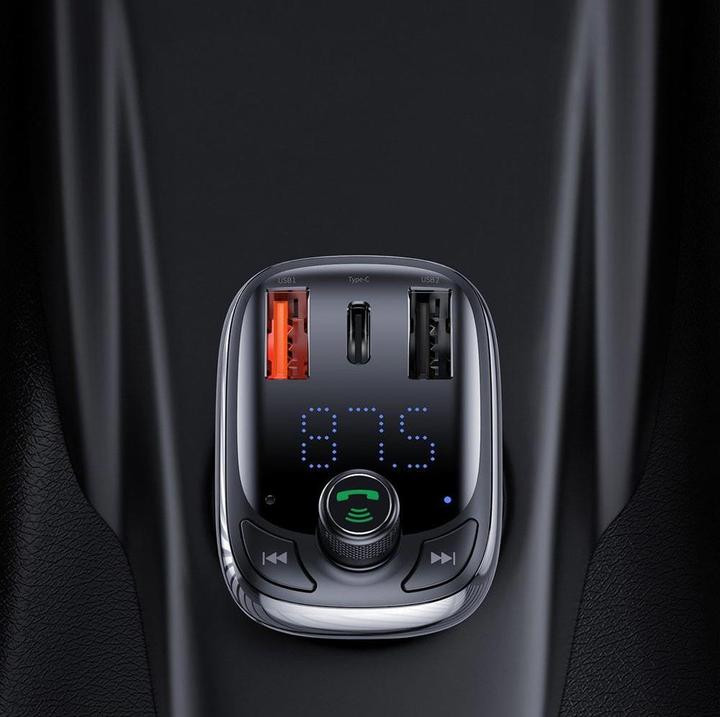 Produktbild Baseus T typed S-13 Bluetooth MP3 car chargerBlack