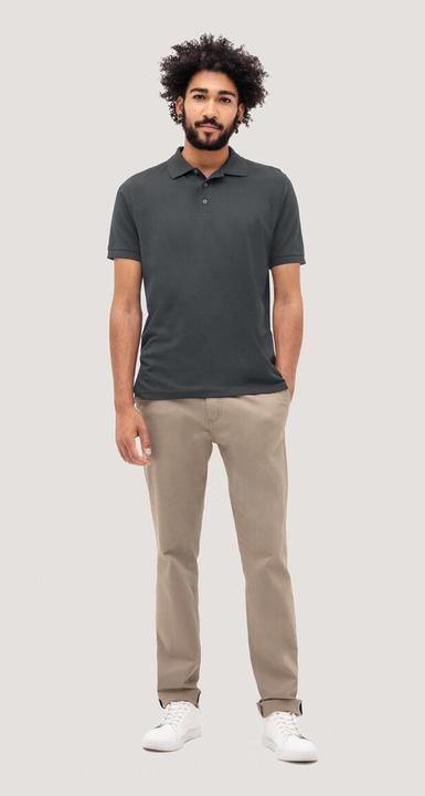 Actual product image Hakro Men's Polo Shirt CLASSIC anthracite size XL (XL)