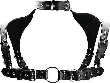 Actual product image Ouch! Men Harness with Neck Collar - One Size (One size)