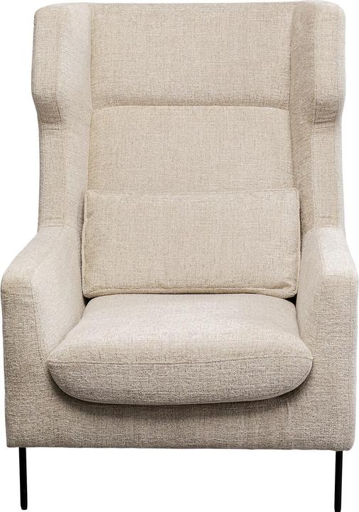 Produktbild Kare Design Sessel +Hocker Quinn High Beige