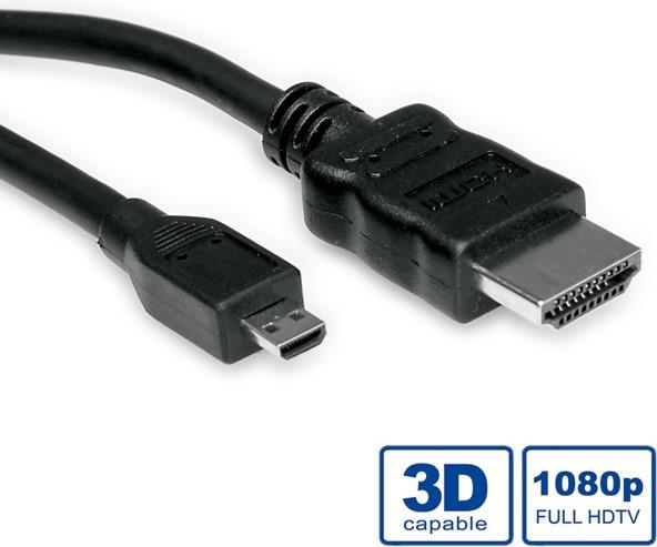 Produktbild Value HDMI (Typ A) — micro HDMI (Typ D) (2 m, HDMI)