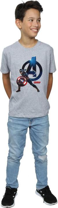 Immagine prodotto Captain America Pose Maglietta Ragazzi (140, 146)