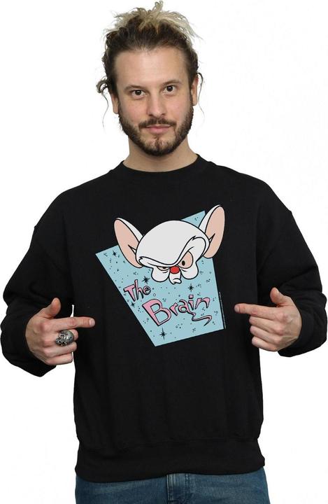 Actual product image Universal Textiles Mens The Brain Mugshot Sweatshirt (4XL)
