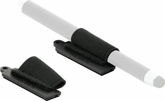Mobilis Pack of 10 Adhesive Universal Stylus Holder - Black