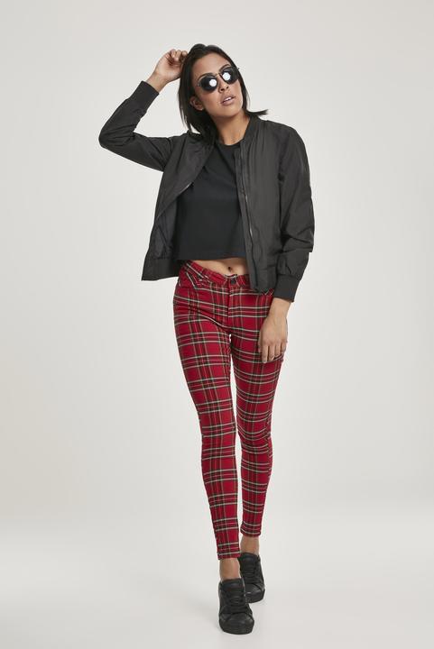Actual product image Urban Classics Ladies Skinny Tartan Pants (33)