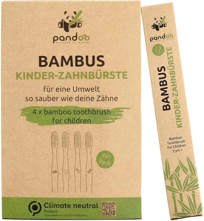 Actual product image Pandoo Children's toothbrush (Soft, 4 x)