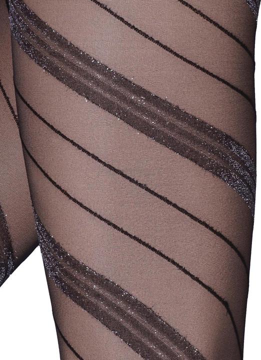 Immagine prodotto Levee Diagonal Lurex Collant moda, colore 314 nero-argento, taglia 36-38 (36 - 38)