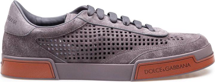 Actual product image Dolce & Gabbana portofino yacht suede sneakers lead color (40)