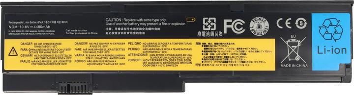 Produktbild AccuCell Akku passend für Lenovo ThinkPad X200, Li-Ion, 10,8V, 4400mAh, 47,5Wh, black (4400 mAh)