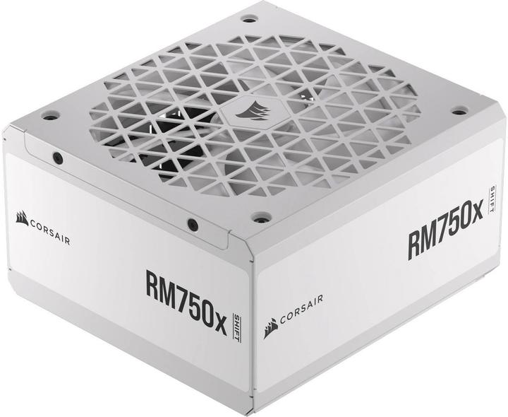 Actual product image Corsair RMx Shift White Series, RM750x Shift White, 750 Watt, 80 PLUS GOLD Certified, Fully Modular Power Su (750 W)