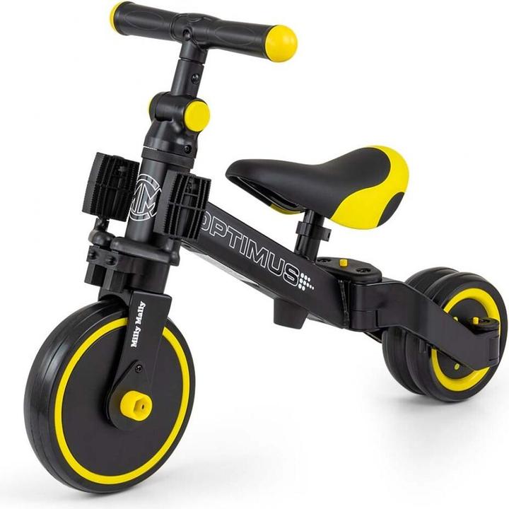 Produktbild Mally Optimus 3-in-1 Fahrrad schwarz schwarz Milly (12.01")