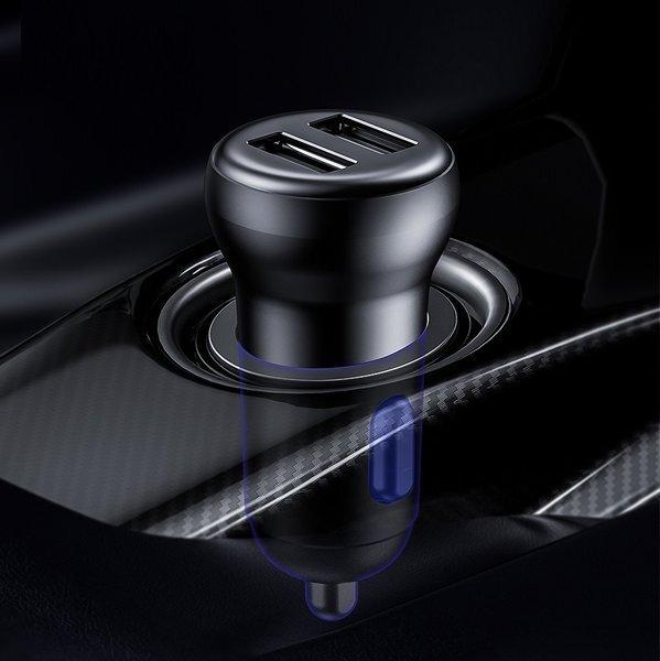 Actual product image Baseus Car Bluetooth MP3 Player T Shaped S-16 Black OS
