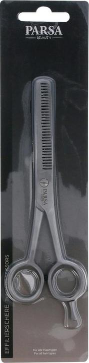 Parsa Beauty Parsa Effiliation Scissors with Finger Hook, silver