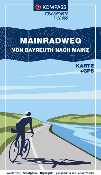 Produktbild Fahrrad-Tourenkarte Main-Radweg, Von Bayreuth nach Mainz 1:50.000