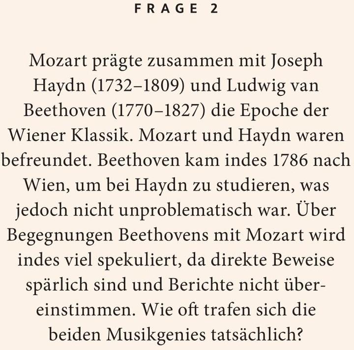 Produktbild Palmer:Mozart-Quiz (Deutsch)