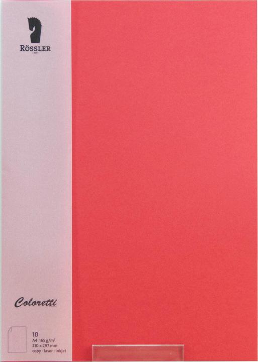 Rössler Coloretti Foglio A4 160g Papavero di Mais Confezione da 10 (1 pz.)
