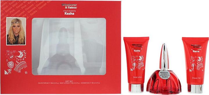 Produktbild Kesha Whatever It Takes 3 Piece Gift Set: Eau De Parfum, Körperlotion und Duschgel 100ml (Parfum set)