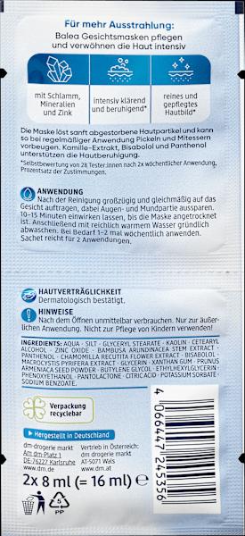 Nährwerte und Zutaten dm Balea Totes Meer (16 ml)