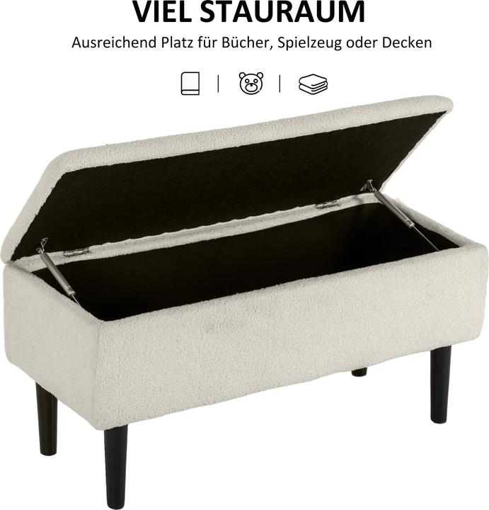 Immagine prodotto Homcom Panca con spazio di archiviazione (95 cm)
