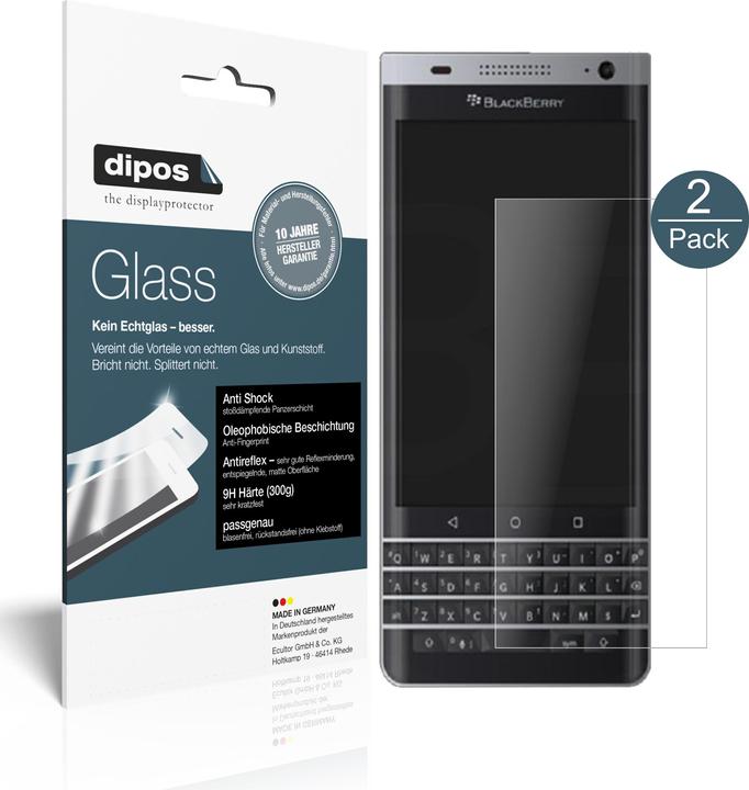 Actual product image Dipos Screen Protector Anti-Shock (2 Piece, Blackberry DTEK 40)