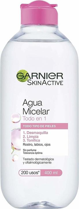 Actual product image Garnier SKIN NATURALS AGUA MICELAR todo en uno 400 ml (Cleaning cloths, 400 ml)