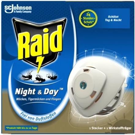 Actual product image Raid Night & Day Trio Mosquito Plug (Mosquitoes)