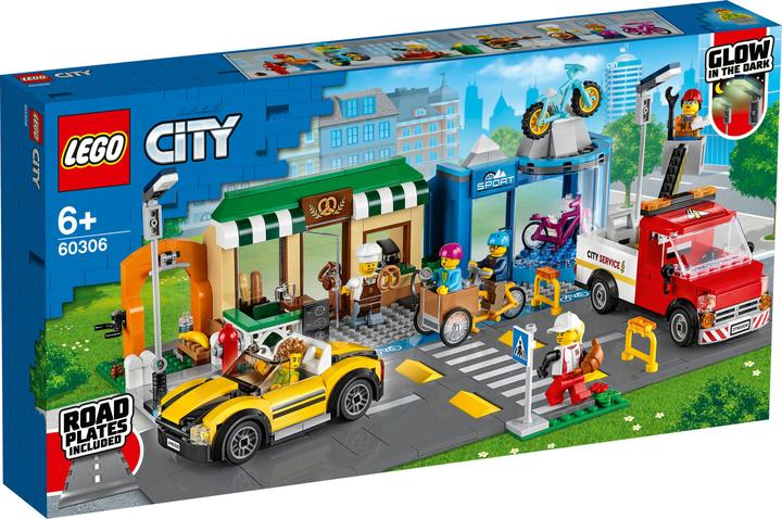 Produktbild LEGO Einkaufsstrasse mit Geschäften (60306, LEGO City)