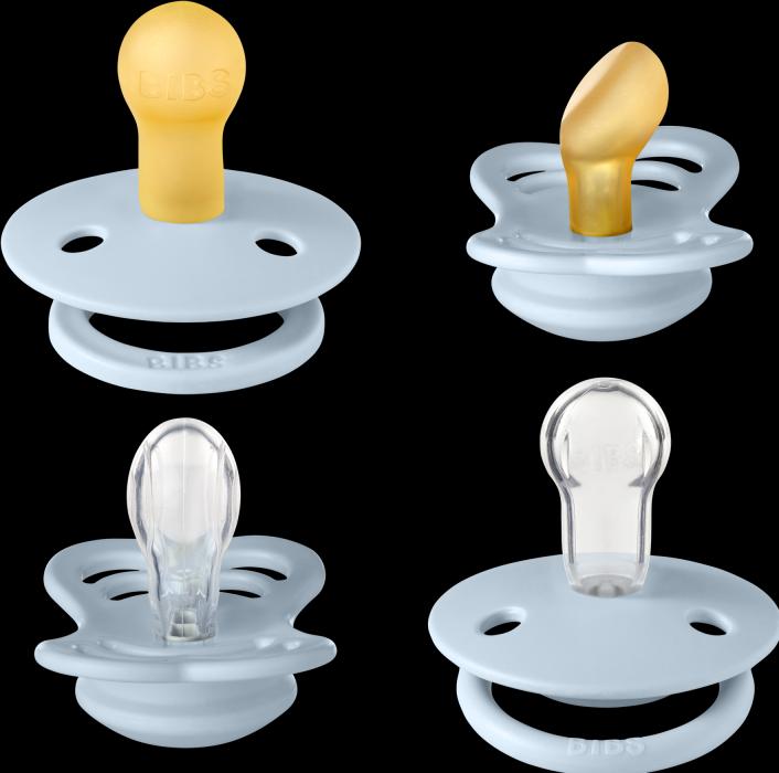 Produktbild Bibs Schnuller Try-It Collection, Baby Blue (4 x, bis 6 Monate)