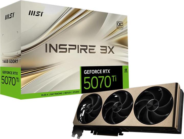 Image du produit MSI GeForce RTX 5070 Ti Inspire 3X OC (16 Go)